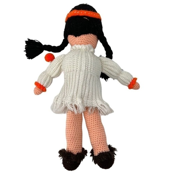 Handmade‎ Crochet Native American 23 Doll - Picture 4 of 4